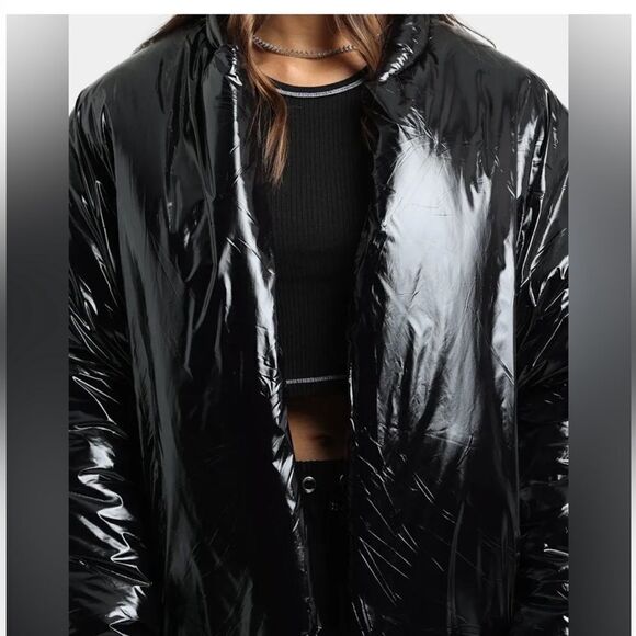 NWT Club Paradise Unisex Paxton Puffer Jacket No Front Closure - Black- Size 2XL - Picture 3 of 7